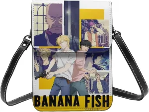 Banana Fish Wallet Phone Women'S Fashion Purse Adjustable Handba Crossbody Bags