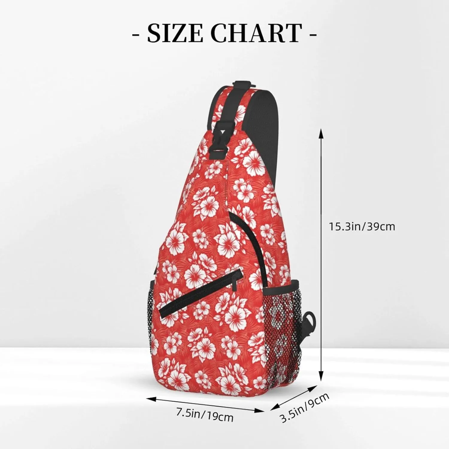 Basketball American Flag Crossbody Bag Adjustable Sling Bag Casual Chest Bags Travel Shoulder Backpack