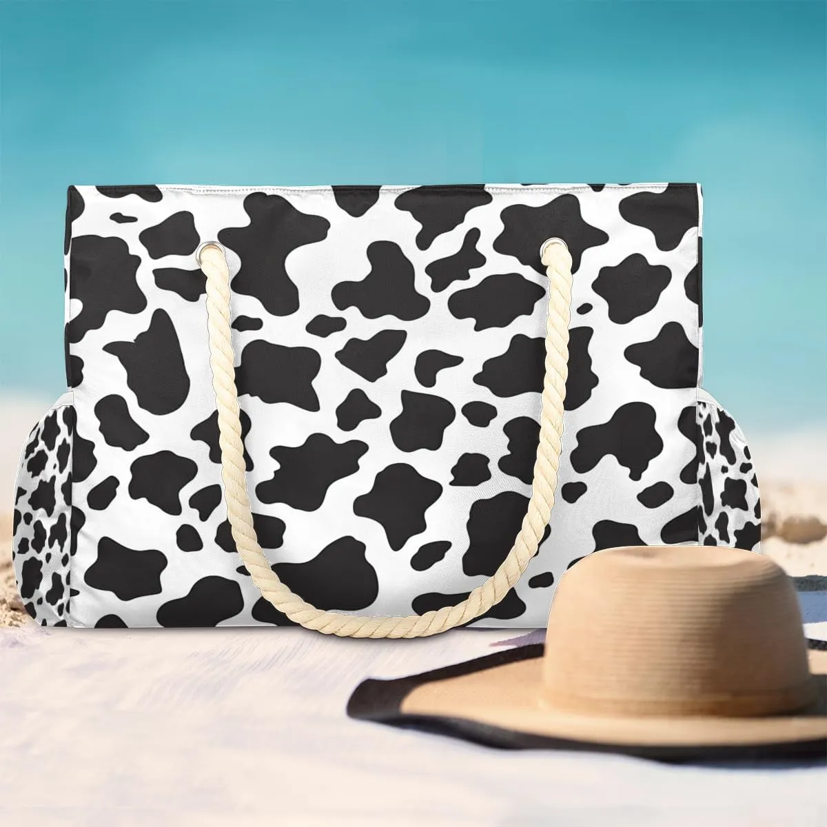 Beach Bags for Women, Large Waterproof Beach Tote Bag for Gym Grocery Travel