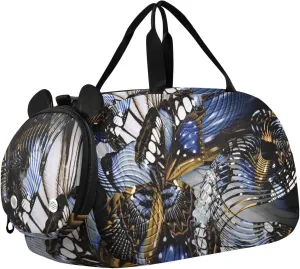Beautiful Butterfly Wing Duffel Bags for Boys Small Gym Bags for Teens Dance Bag for Girls