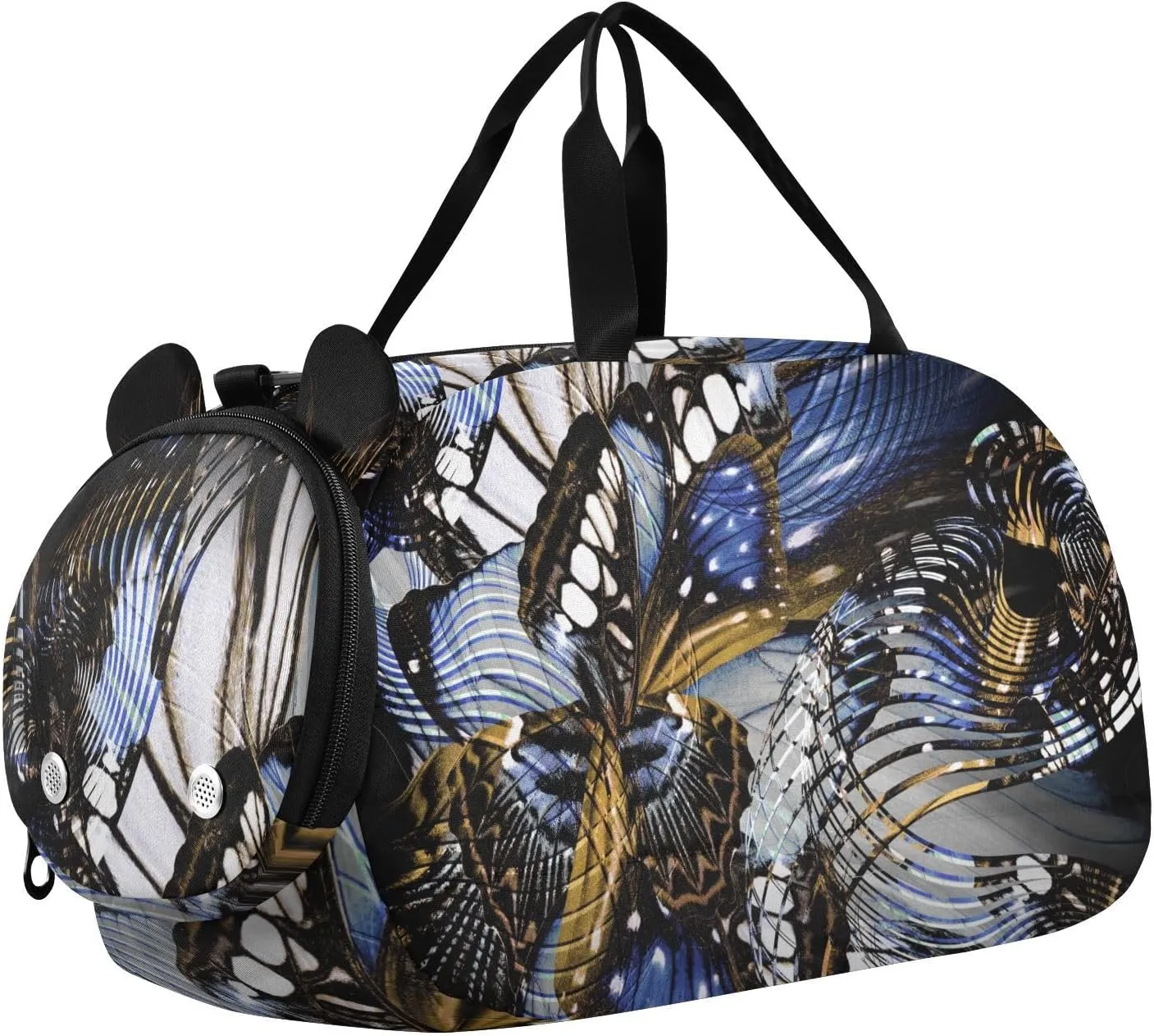 Beautiful Butterfly Wing Duffel Bags for Boys Small Gym Bags for Teens Dance Bag for Girls