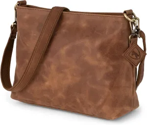 BERLINER BAGS Vintage Genuine Leather Shoulder Bag Marbella, Crossbody Purse for Women, Satchel Bag