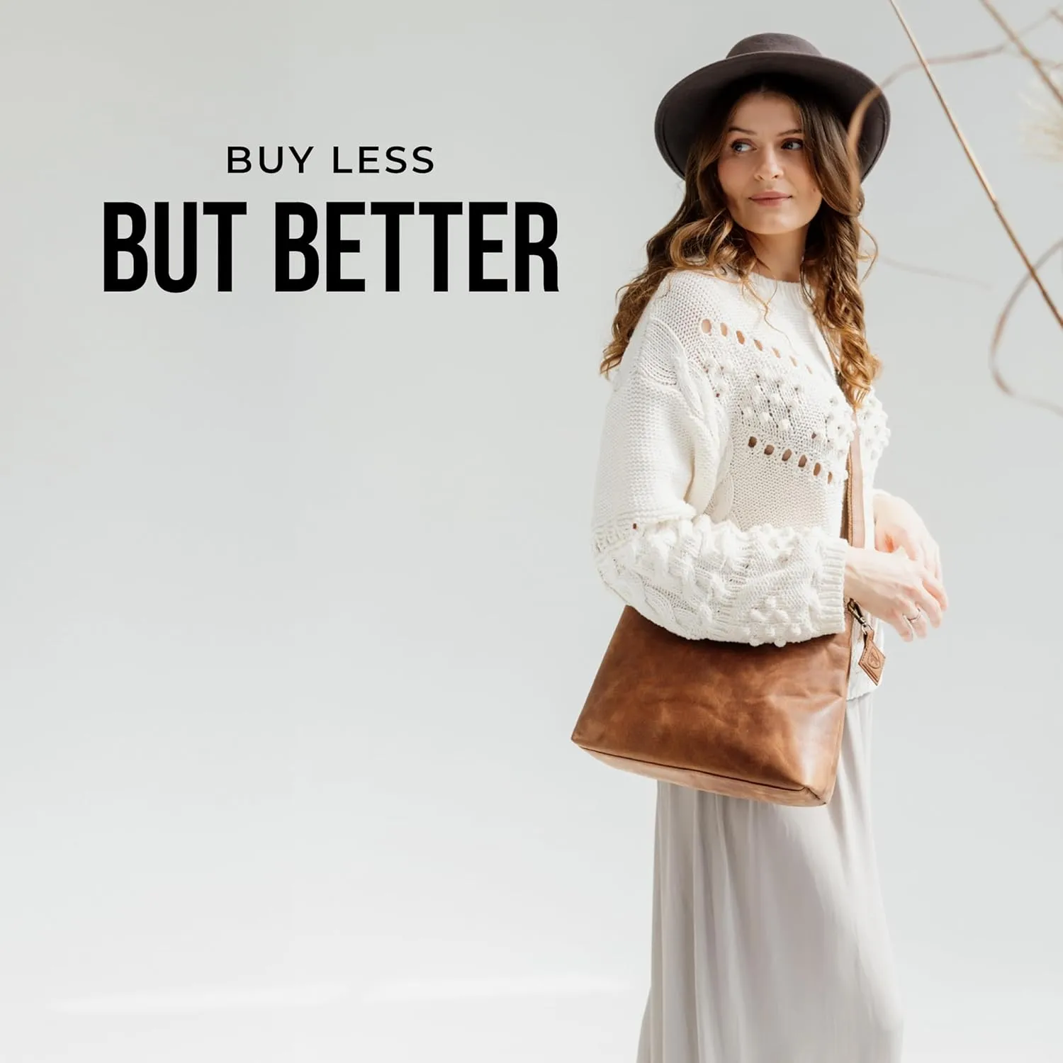 BERLINER BAGS Vintage Genuine Leather Shoulder Bag Marbella, Crossbody Purse for Women, Satchel Bag