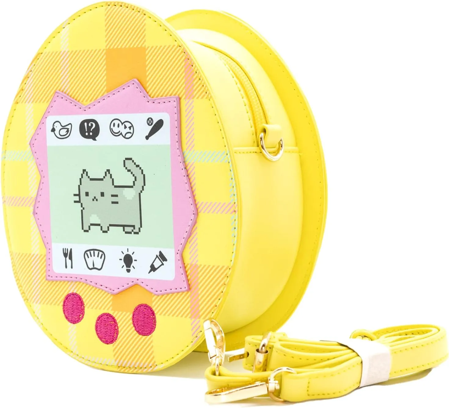 Bewaltz PU Leather Adjustable Strap and Zipper Closure Virtual Pet Novelty Bag