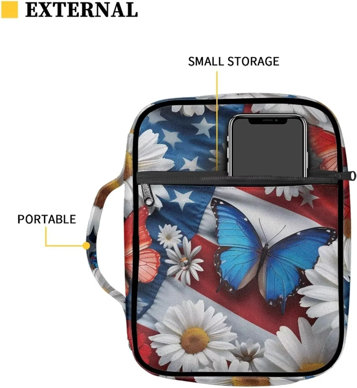 Bible Bags for Women Men Tote Personalized Bible Covers for Women Men Bible Accessories Women Men