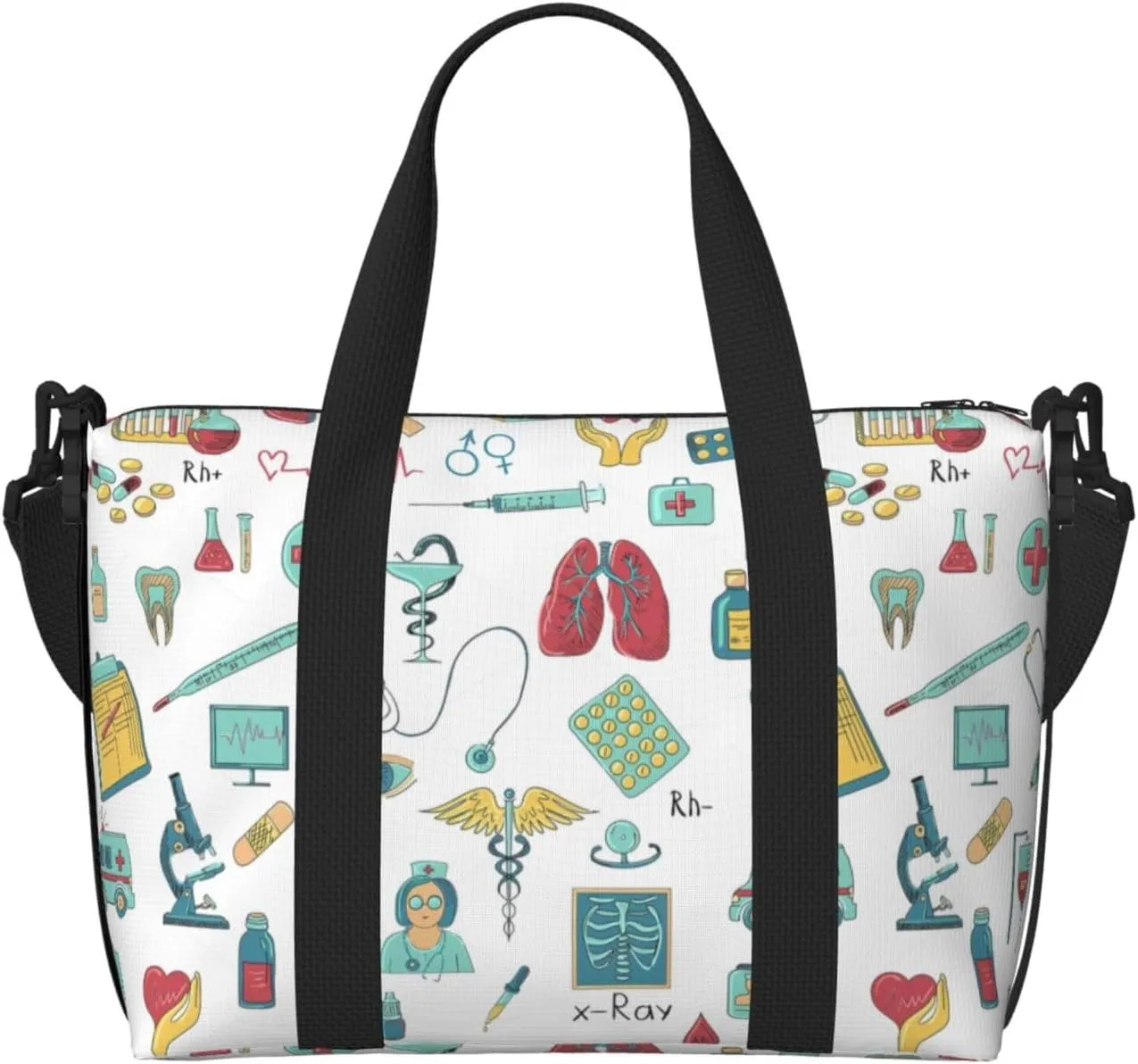 Biology chemistry Duffel Bags for Traveling, Lightweight Personal Item Travel Bags for Women, Gym Bags for Men