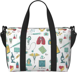 Biology chemistry Duffel Bags for Traveling, Lightweight Personal Item Travel Bags for Women, Gym Bags for Men
