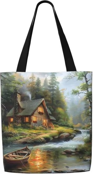 Black Flag Usa Canvas Shoulder Bag Reusable Tote Bag Soft Lightweight Cloth Bags For Women Girls Lady Casual