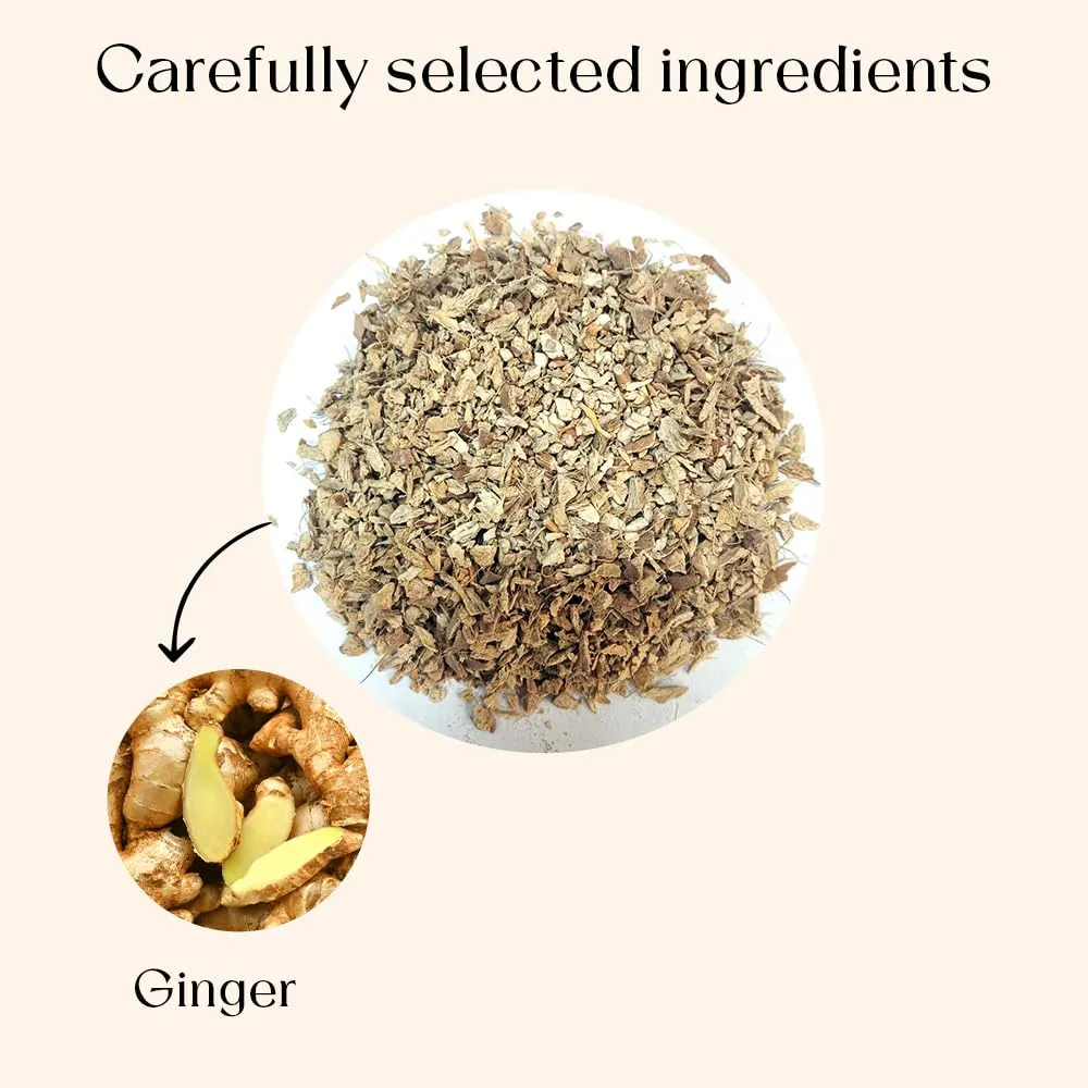 Blendart - Ginger Tea Bags, 100Teabags, 2g/bag - Premium Ginger Root Tea Bag - Warm & Spicy - Non-GMO - Caffeine-free - Support Digestion & Boost Immunity