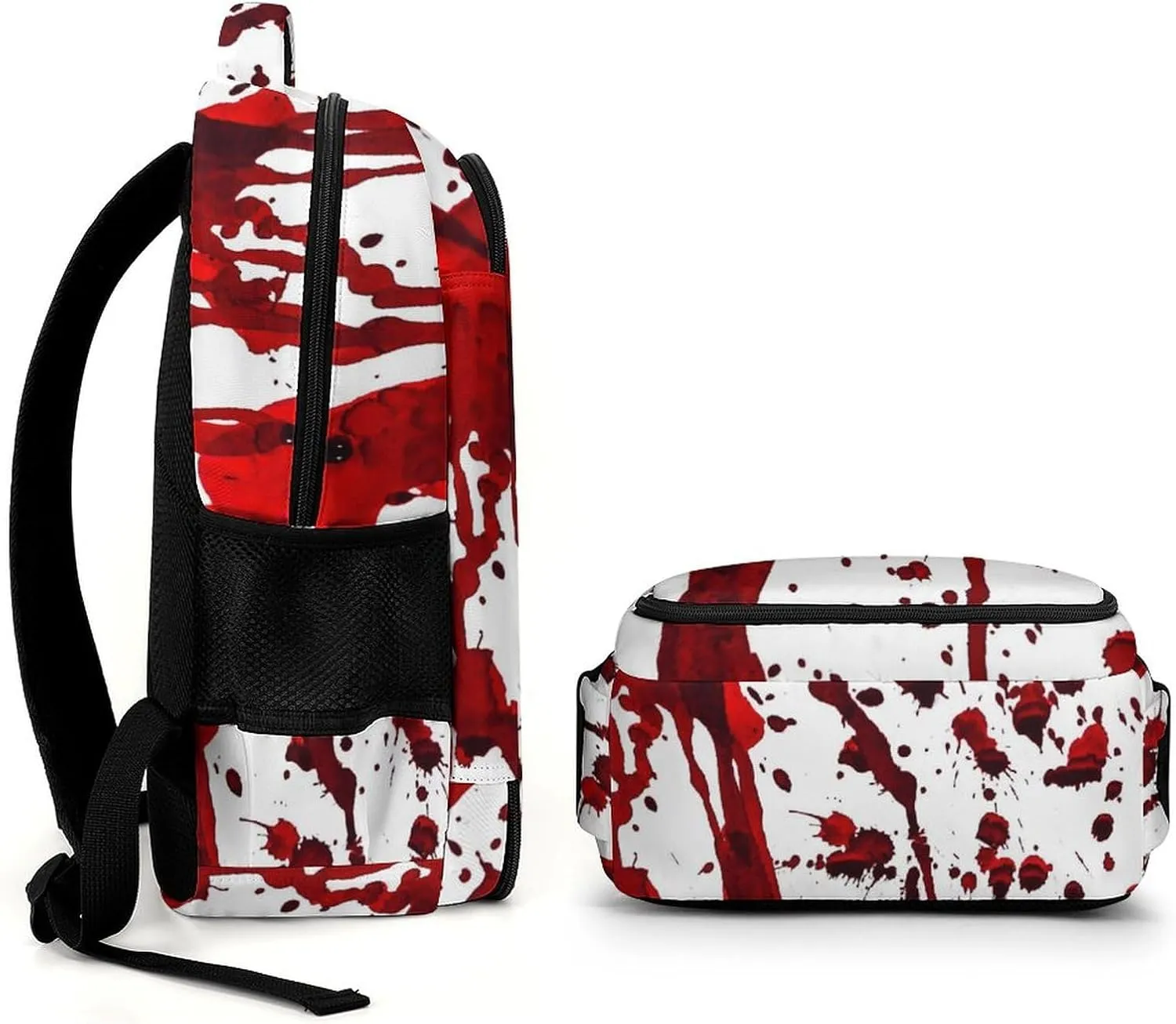 Bloody Red Halloween Laptop Backpack Scary Horror Season Travel Bags Daypack Durable Work Camping Hiking Back Packs for Women Men