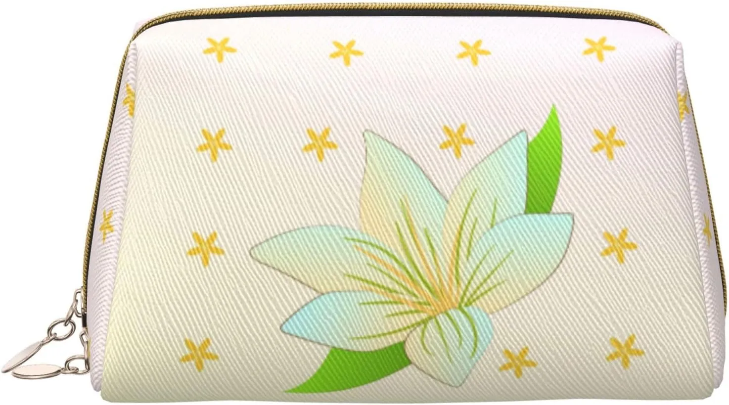 Blooming Daffodilsmakeup Bag Organizer,Toiletry Cosmetic Bag,Zipper Pouch Brushes Storage Case(Large)