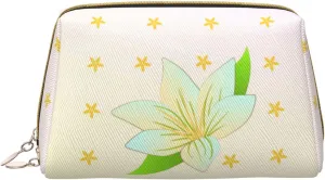 Blooming Daffodilsmakeup Bag Organizer,Toiletry Cosmetic Bag,Zipper Pouch Brushes Storage Case(Large)