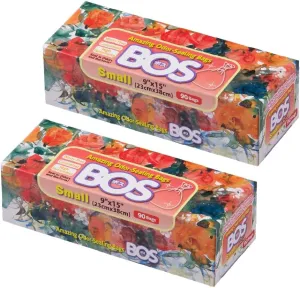 BOS Amazing Odor Sealing Disposable Bags for Diapers, Ostomy bags, and any Sanitary Product Disposal -Durable and Unscented [Size: S, Color: White] (90 Count, Pack of 2) (180 Bags)