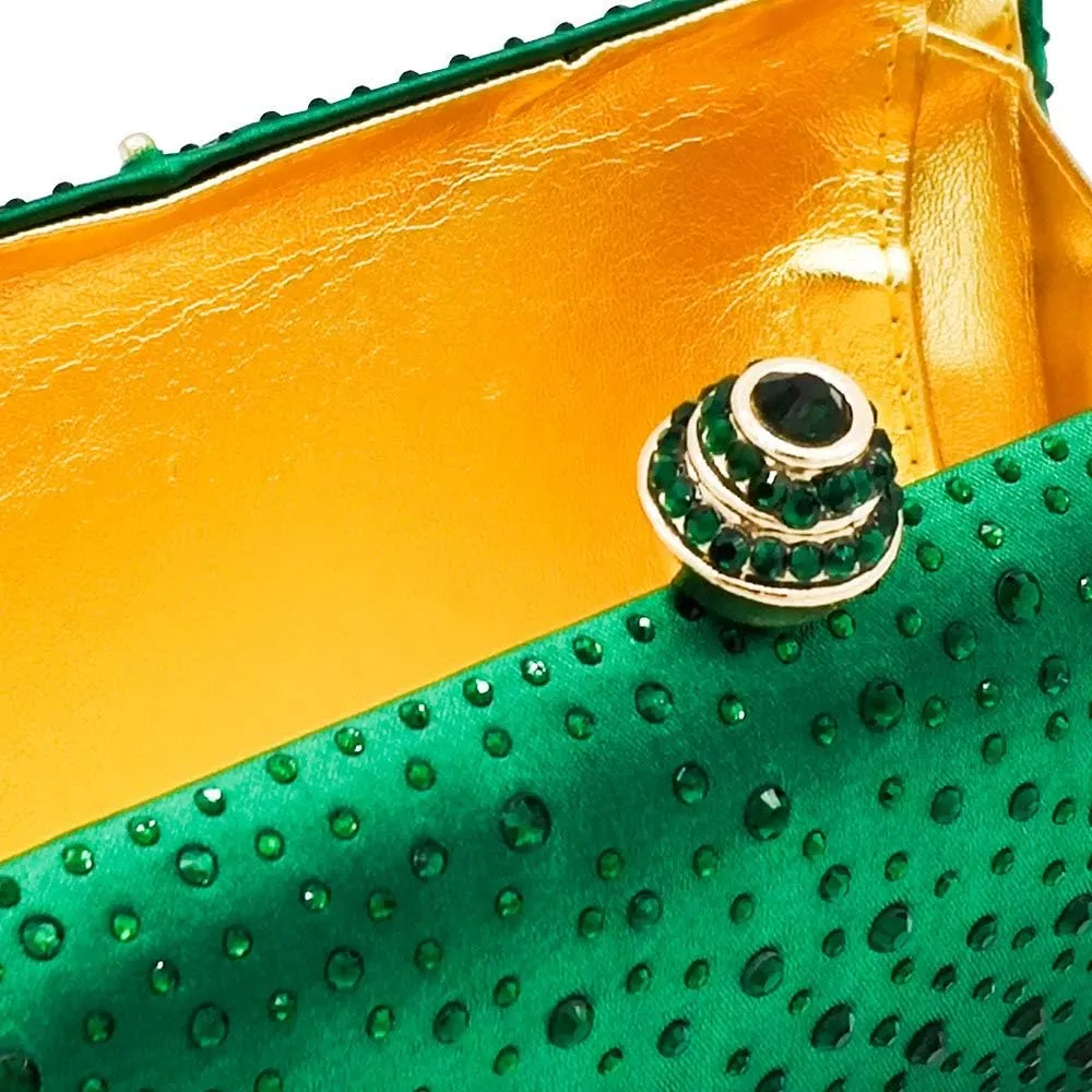 Boutique De FGG Crystal Clutch Purse for Women Formal Evening Bags Party Rhinestone Clutch Bag Wedding Prom Handbags,Mini