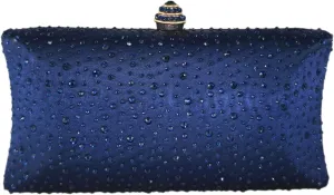 Boutique De FGG Crystal Clutch Purse for Women Formal Evening Bags Party Rhinestone Clutch Bag Wedding Prom Handbags,Mini