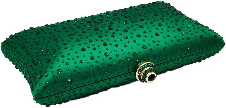Boutique De FGG Crystal Clutch Purse for Women Formal Evening Bags Party Rhinestone Clutch Bag Wedding Prom Handbags,Mini
