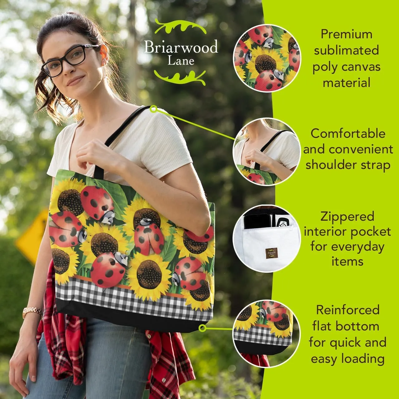 Briarwood Lane Tote Bags 14" x 15" x 7" 2022 Collection
