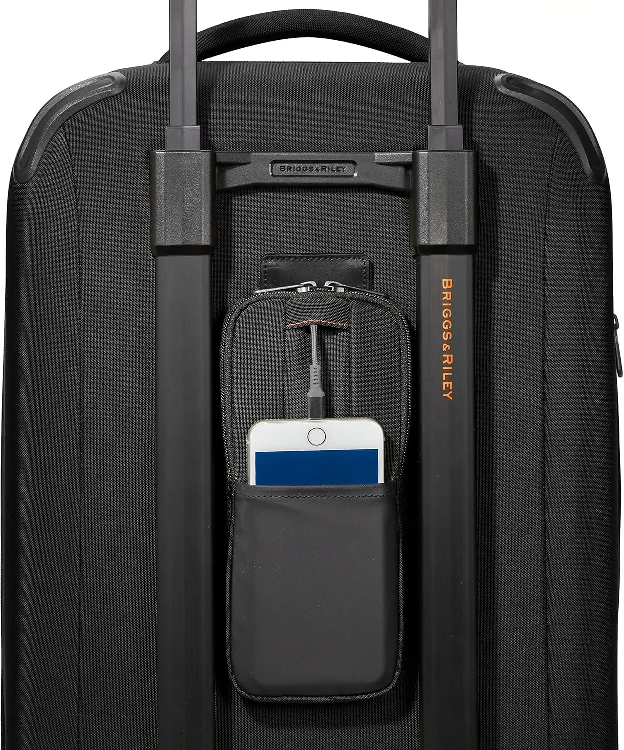 Briggs & Riley International 21" Carry On Expandable Spinner - Luggage for Travel, Suitcases with Wheels, Softside Rolling Bag for Men & Women, Self-Repairing Zipper - ZDX Collection, Black