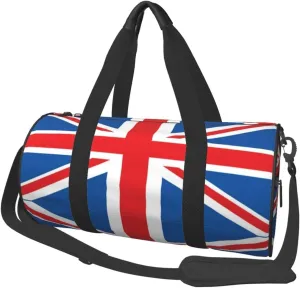 British Flag Duffel Tote for Men and Women Backpacking Travel and Storage Shoulder Bag