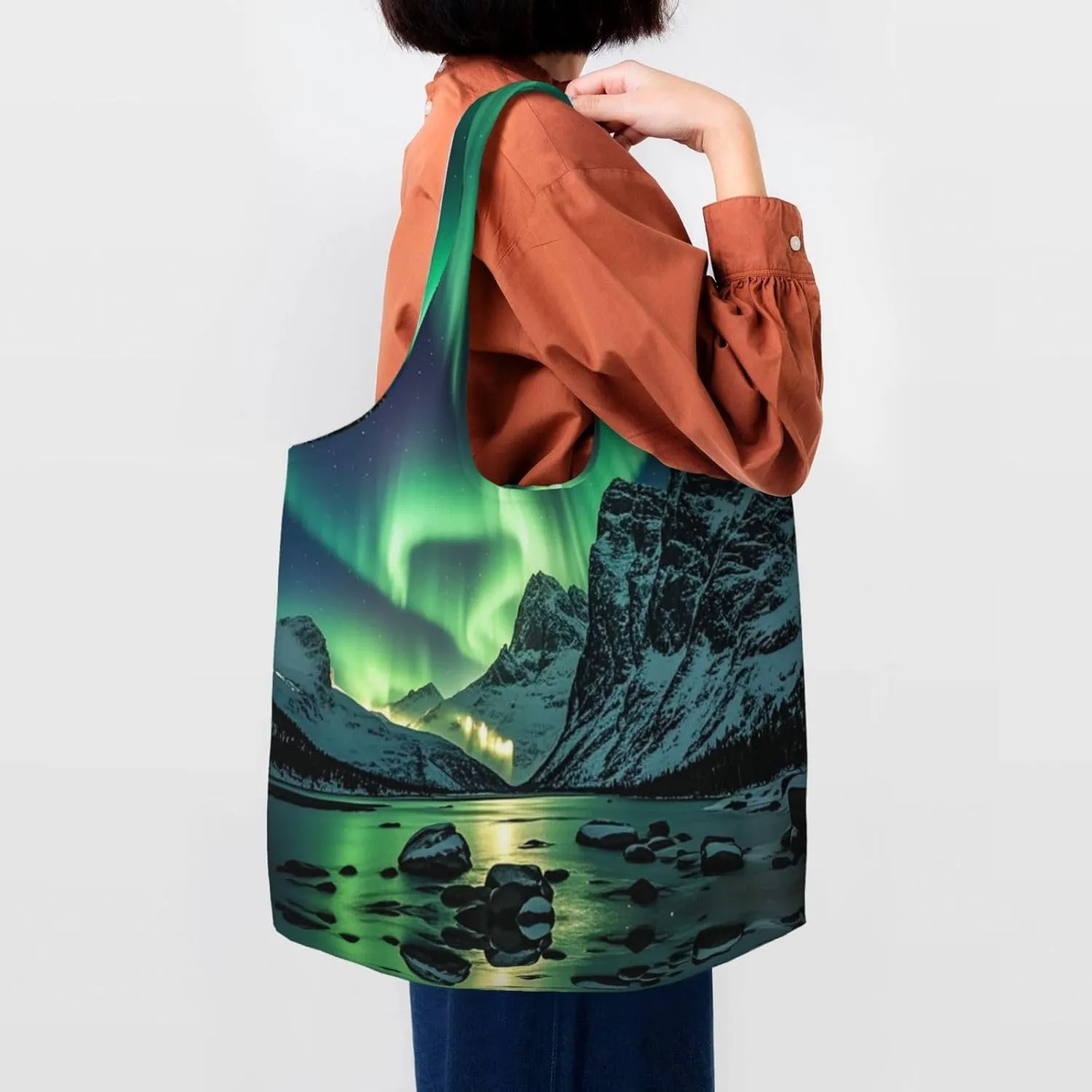 Canvas Tote Bag Lightweight Reusable Grocery Shopping Bag Pitbull Dogs Handbag for Women Men