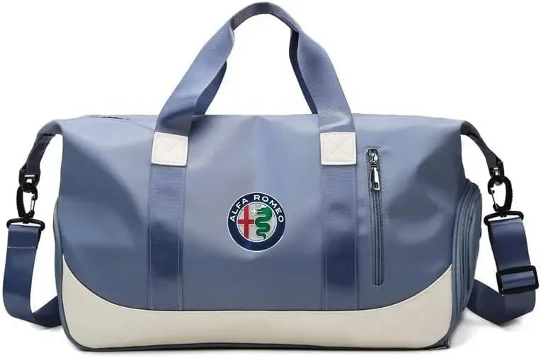 Car Gym Bag for Alfa Romeo Tonale 2022 2023 2024 2025, Multifunction Travel Backpack Dry Wet Shoulder Messenger with Independent Shoe Compartmen Waterproof Tote Bag for Sports Gym Travel