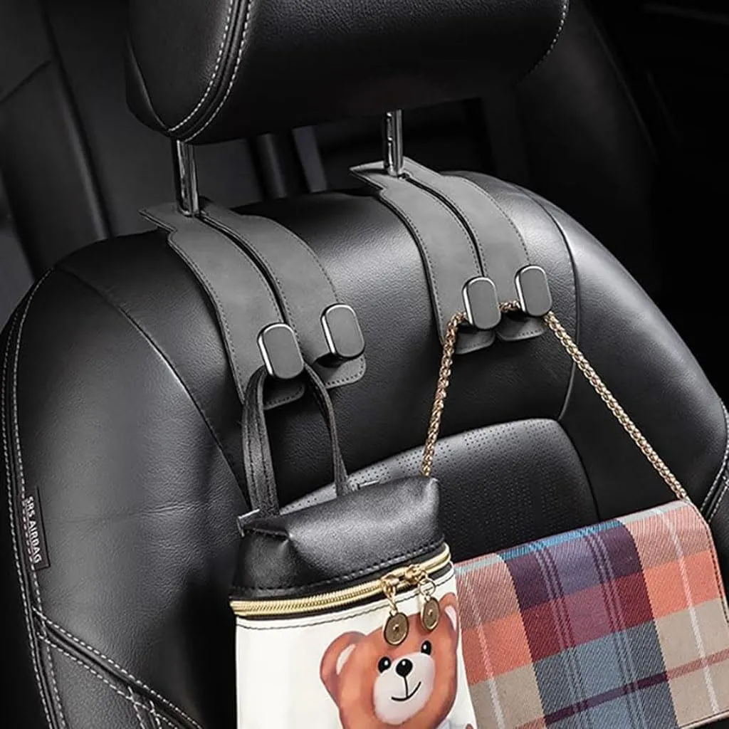 Car Seat Hooks for Hyundai EON 2011-2019, Headrest Hooks Car Back Storage Organizer Multifunctional Interior Car Accessories,2pcs Brown