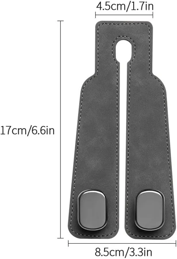 Car Seat Hooks for Hyundai EON 2011-2019, Headrest Hooks Car Back Storage Organizer Multifunctional Interior Car Accessories,2pcs Brown