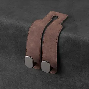 Car Seat Hooks for Hyundai EON 2011-2019, Headrest Hooks Car Back Storage Organizer Multifunctional Interior Car Accessories,2pcs Brown