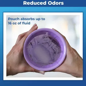 CareBag Emesis Bag with Super Absorbent Pouch- Absorbs 16 oz.– 60 Vomit Bags- No More Leaks and Splashes- Single Use- Reduces Odors- Easy Disposal- Medical Grade
