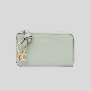 CHLOE Alphabet Flat Wallet Sea Grass RB-CHC21WP944F57