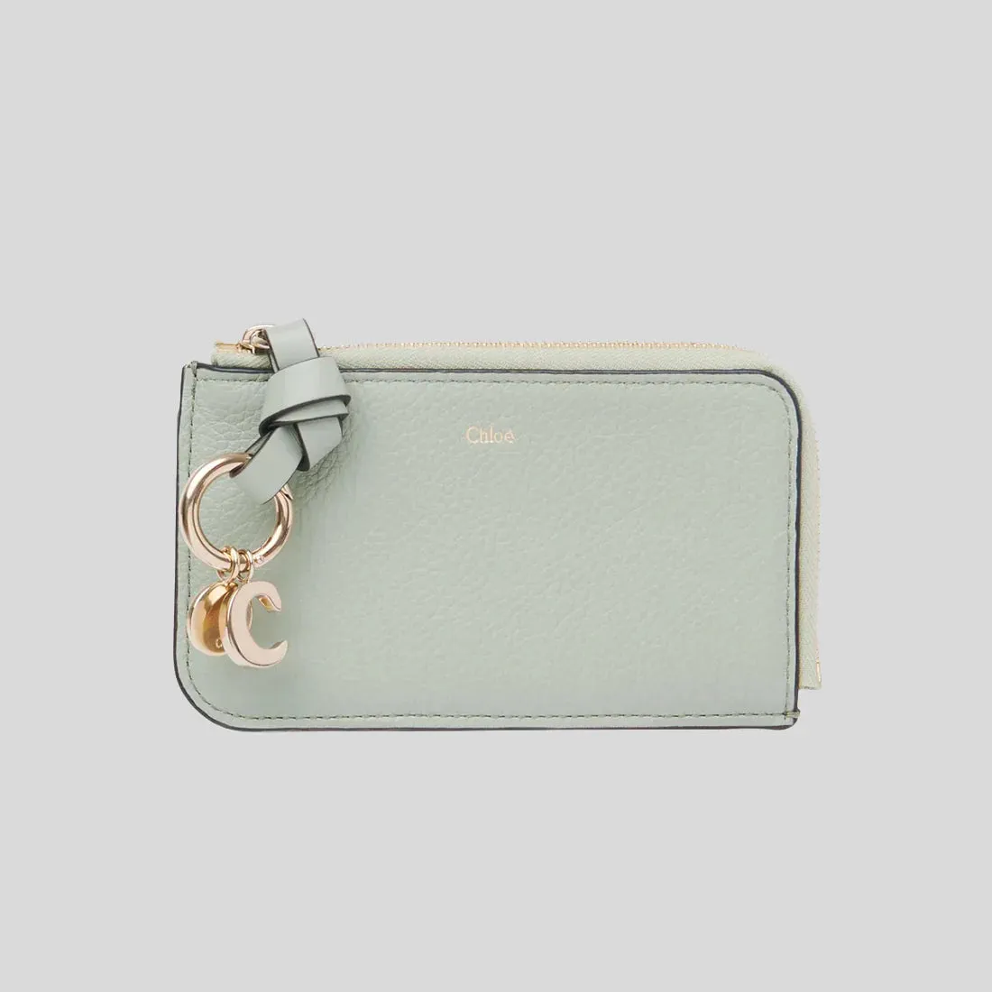 CHLOE Alphabet Flat Wallet Sea Grass RB-CHC21WP944F57