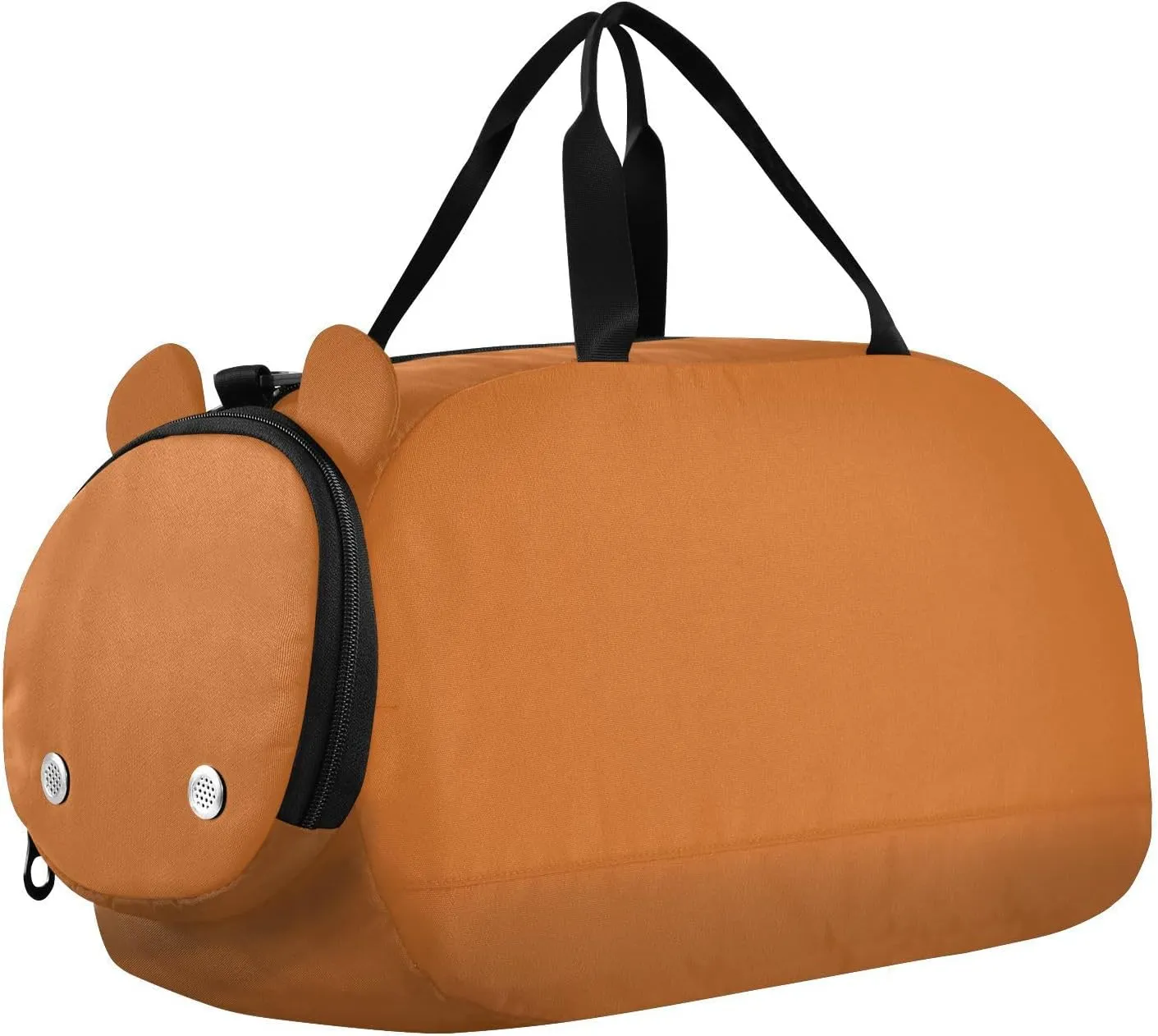 Chocolate Kids Cute Gym Bag with Shoes Compartment Lightweight Sports Bag Travel Tote for Travel, Swimming, Dance, Ballet