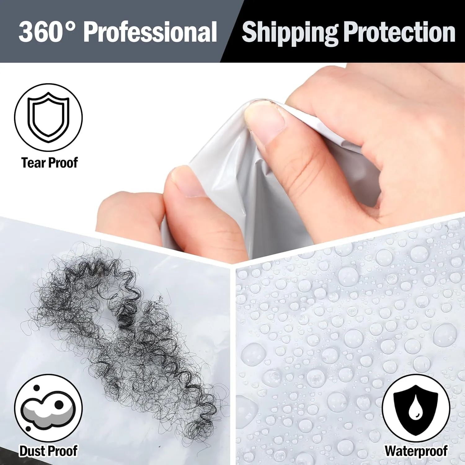 Cholemy 50 Pcs Large Poly Mailers 30 x 36 Inch Envelopes Shipping Bags Tear Proof Polyethylene Mailers Self Adhesive Waterproof Privacy Shielded and Tear Proof Postage Postal Envelopes (White)