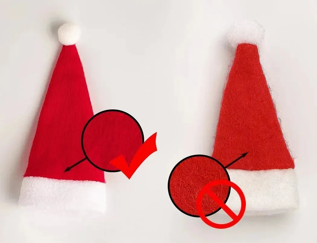 Christmas Hat Tableware Holder Bags for Festive Decor