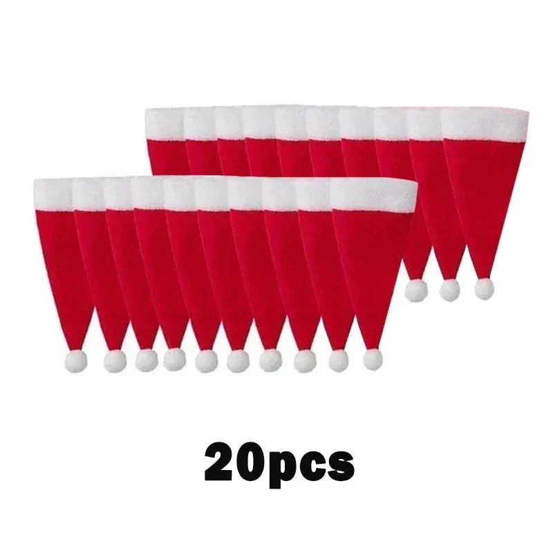 Christmas Hat Tableware Holder Bags for Festive Decor