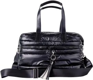 Citi Collective Gallery Weekender Bags for Women-Black | Versatile Work Bag | Travel Bag with Adjustable Straps for women | Laptop sleeve inside comes with bonus shoe bag & more