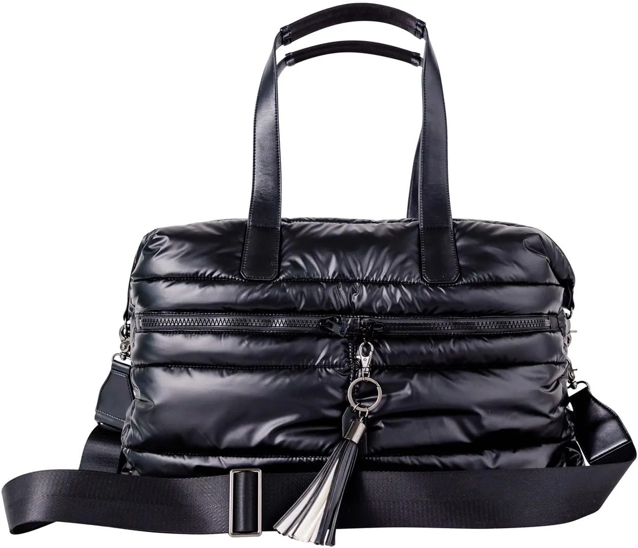 Citi Collective Gallery Weekender Bags for Women-Black | Versatile Work Bag | Travel Bag with Adjustable Straps for women | Laptop sleeve inside comes with bonus shoe bag & more