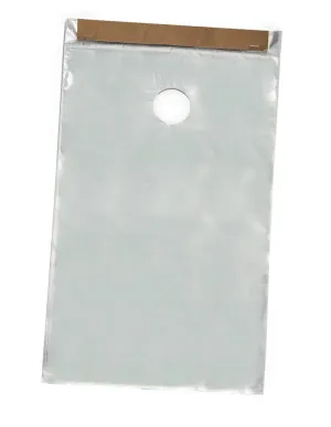 Clear 9 1/2" x 15" Plastic Poly Door Knob Hanger Bags for Flyers Promotions Marketing Mail Newspaper Hanging Bags Protect from Rain, Snow and Other Weather (300)