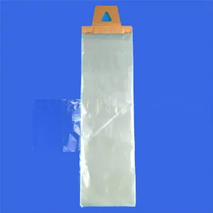 CleverDelights Newspaper Bags - 6" x 19" - 1000 Pack - 0.8 Mil - Clear Flat Plastic Bags