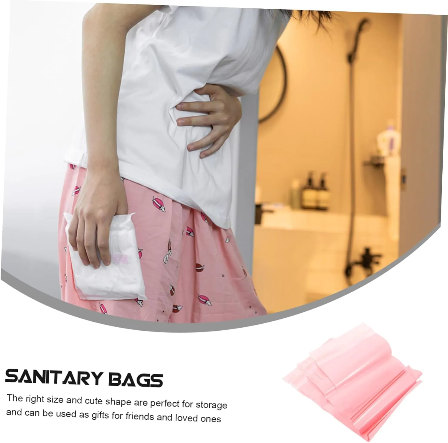 CLISPEED 4sets Travel Underwear Storage Bag Women's Tampon Bag Essential 100pcs*4
