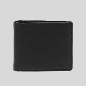 Coach Compact ID Wallet In Sport Calf Leather Black RS-F74991