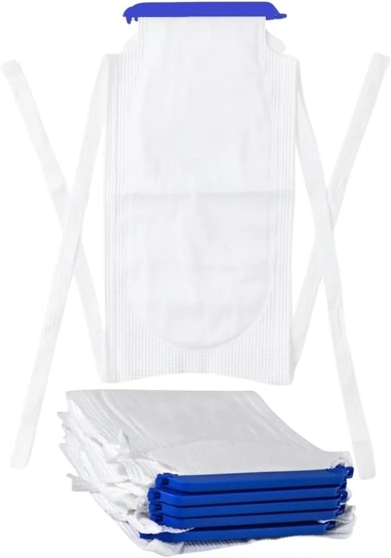 Comfortable Reusable Medical Large Ice Bags, Refillable Ice Packs with 4 Adjustable Ties for Cold Therapy, Muscle Pain Relief and Ankle, Knee, Neck, Shoulder Injuries (12 Pack)