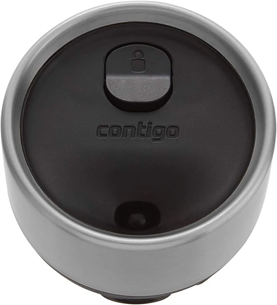 Contigo Luxe AUTOSEAL Vacuum-Insulated Stainless Steel Thermal Travel Mug, Leak-Proof 16oz Reusable Coffee Mug, Fits Under Most Single-Serve Brewers, Top-Rack Dishwasher Safe, Stainless Steel