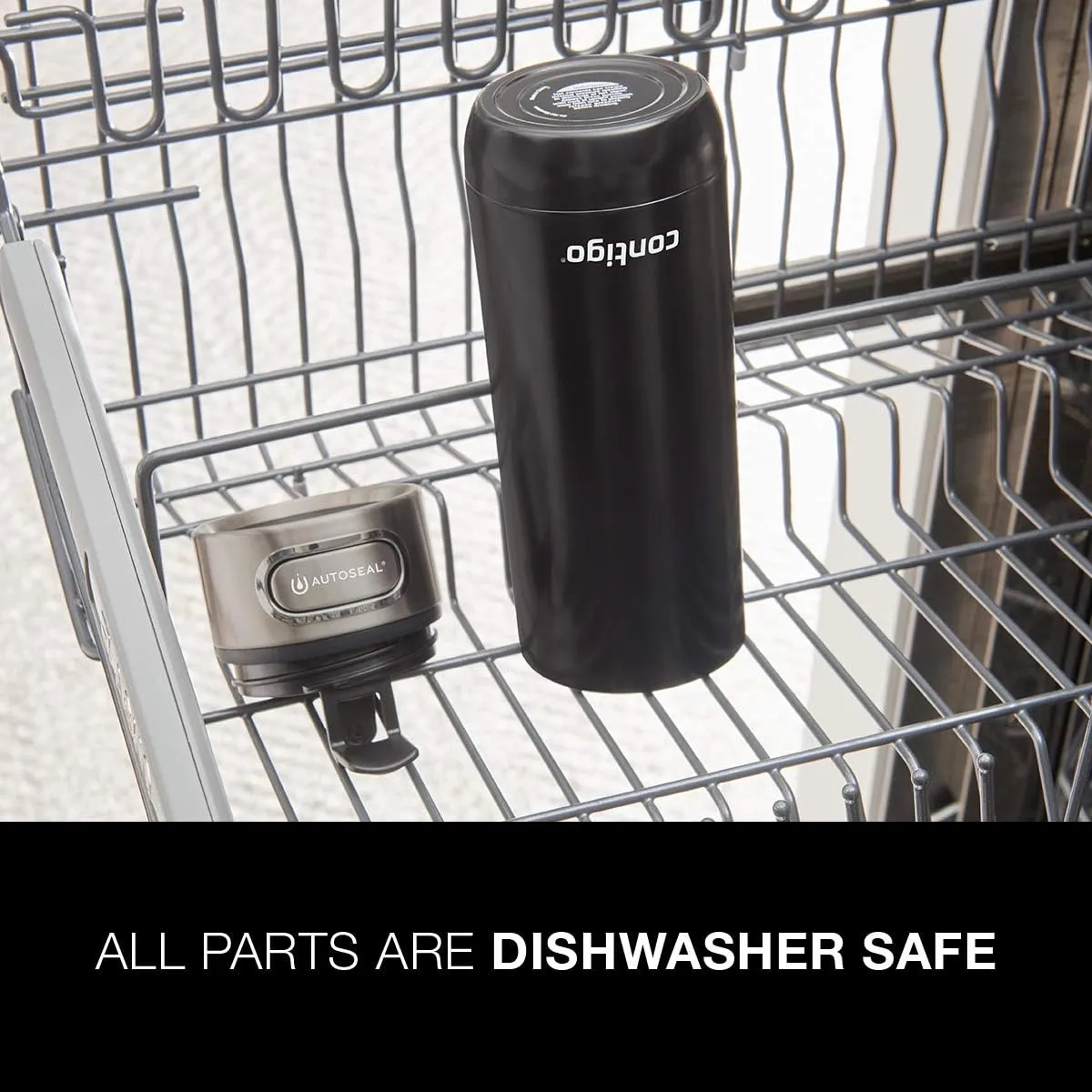 Contigo Luxe AUTOSEAL Vacuum-Insulated Stainless Steel Thermal Travel Mug, Leak-Proof 16oz Reusable Coffee Mug, Fits Under Most Single-Serve Brewers, Top-Rack Dishwasher Safe, Stainless Steel