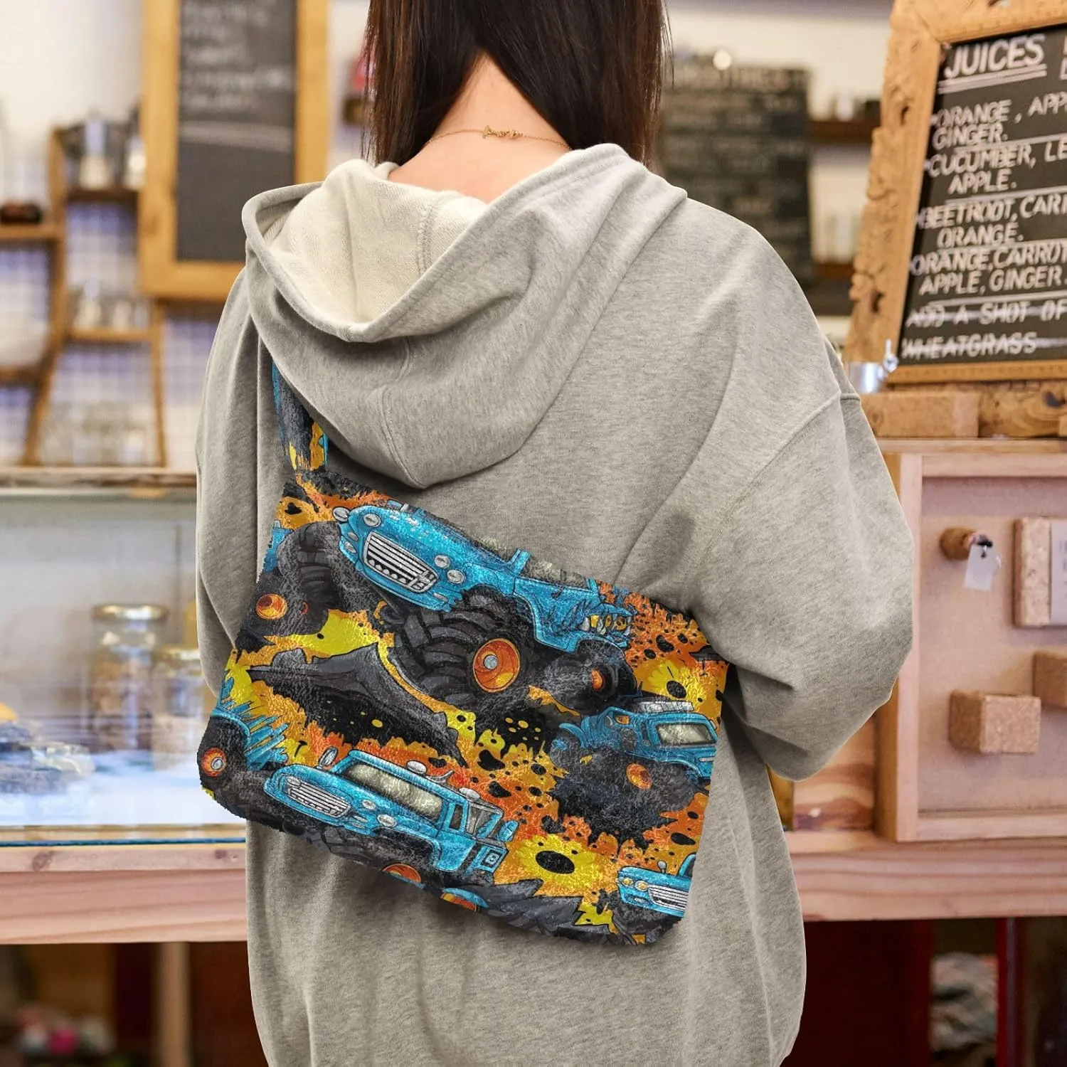 Cosmic Sky with Various Stars and Nebulas Plush Bag, Shoulder Hand Bag, Shoulder Handbags for Women