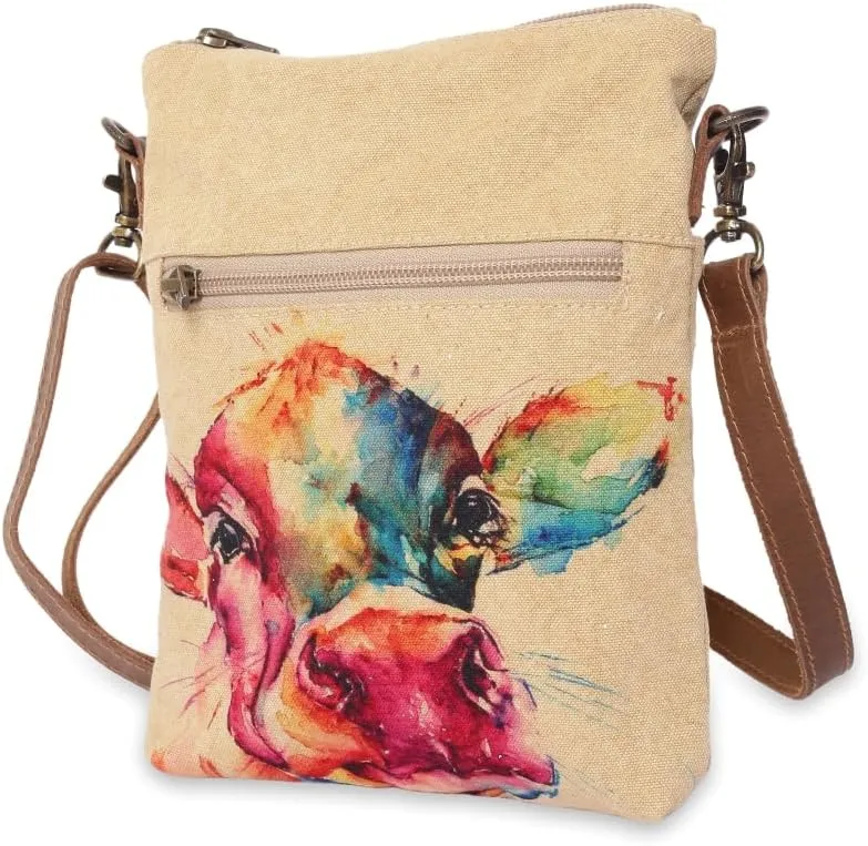Cow - Wristlet Wallets for Women, Crossbody Sling Bags, Crossbody Purse, Tote Bag, Book Bag, Cell Phone Purse