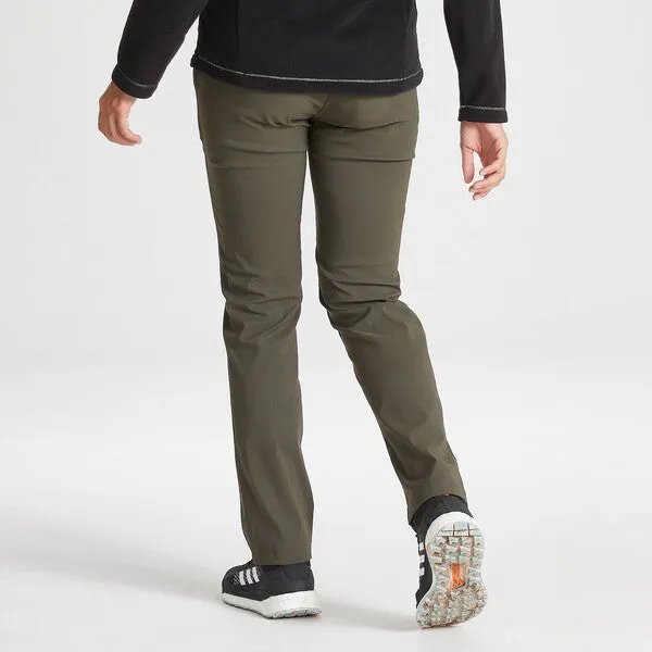 Craghoppers Women's Kiwi Pro II Active Stretch Recycled Trousers CWJ1280 Khaki