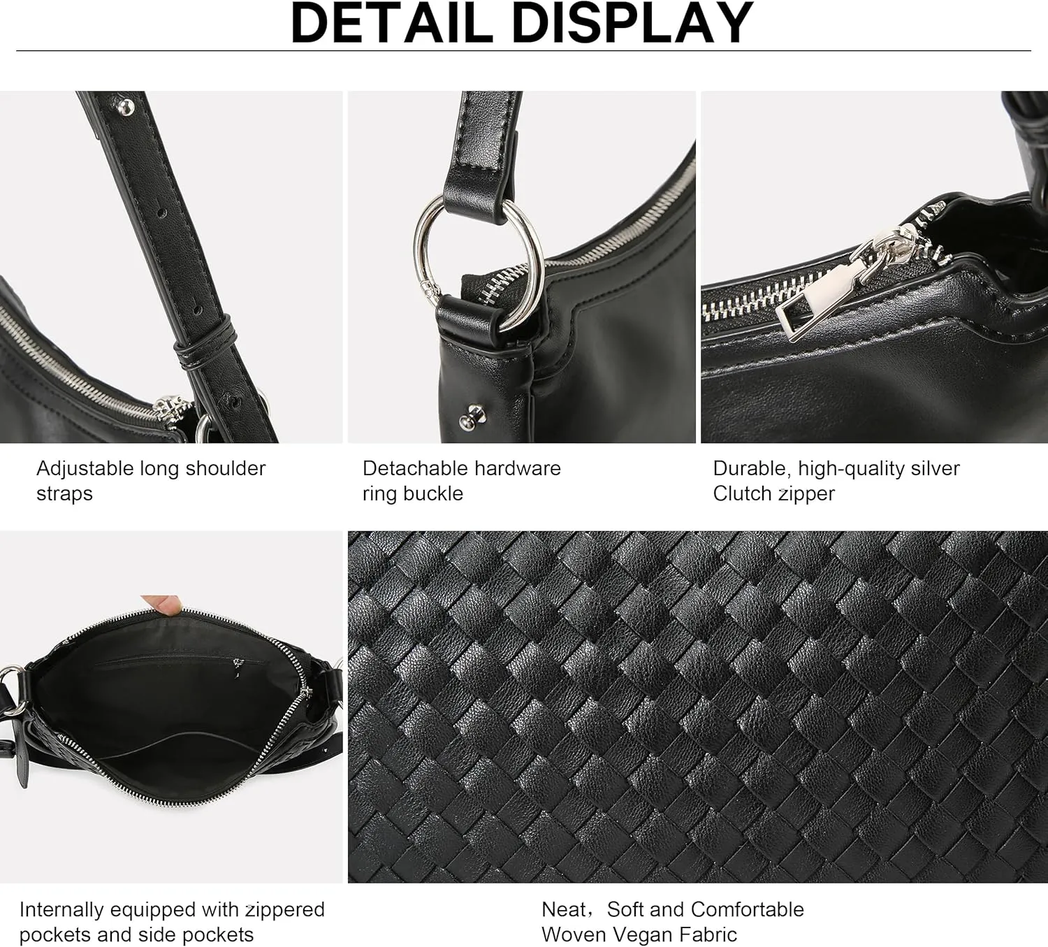 Crescent Shoulder Bag for Women Small Crossbody Bags Crescent Shoulder Bag Hobo Handbag with Adjustable Strap