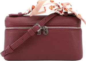 Crossbody Bag for Women Top-Handle Pouch Bag Designer Shoulder Leather Handbag Trendy Purse
