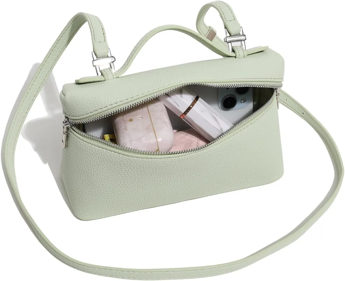 Crossbody Bag for Women Top-Handle Pouch Bag Designer Shoulder Leather Handbag Trendy Purse